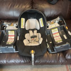 Chicco Infant Car Seat + Bases