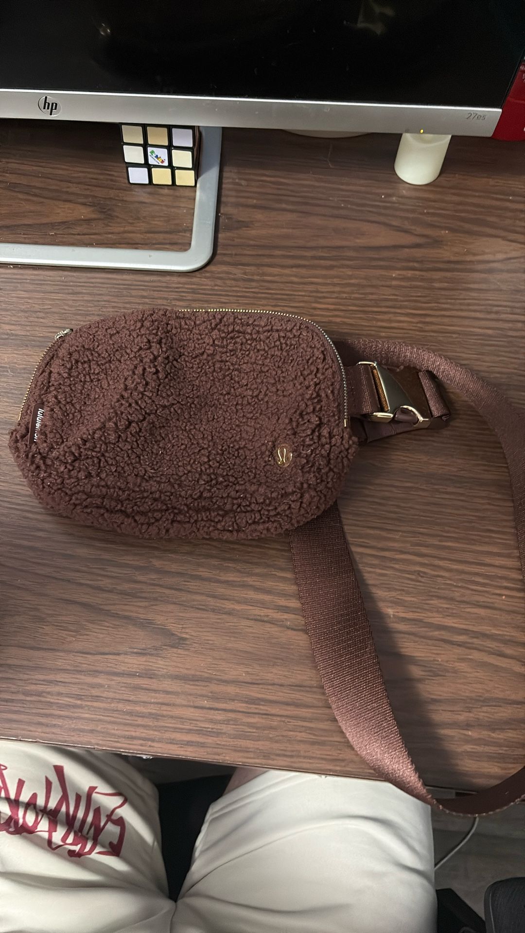 Lululemon Brown Fluffy Bag