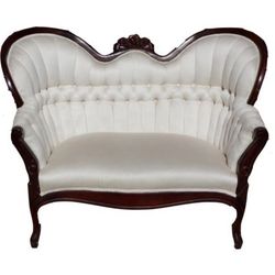 White Vintage Loveseat 