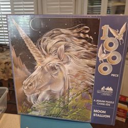 1000 Piece Jigsaw Puzzle  - Moon Stallion  - Unicorn  - Sealed