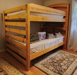 Bunk beds, solid wood, full over full