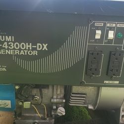 Tsurumi TPG-4300H-DX generator

 Runs great looks great commercial professional