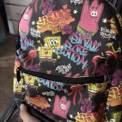SpongeBob Mini Lounge Backpack - Black | No Holds 
