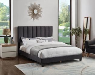 Queen bed frame mattress sold separately