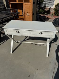 Desk with Outlet and USB Charger