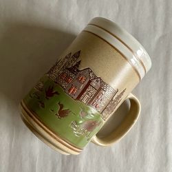 Vintage 16-oz Otagiri Style Farmhouse Themed Stoneware Mug