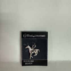 Cellini Horse Charm Pendant — Sterling Silver — Brand New