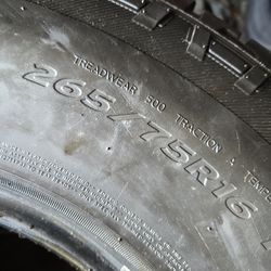 16 INCH TIRE  265/75R16 PATHFINDER ALL-TERRRAIN