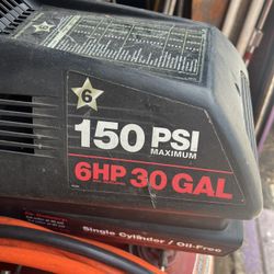 6HP 30 Gallon Air Compressor 