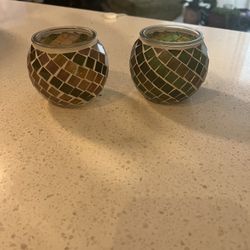 Mosaic Candle Holders