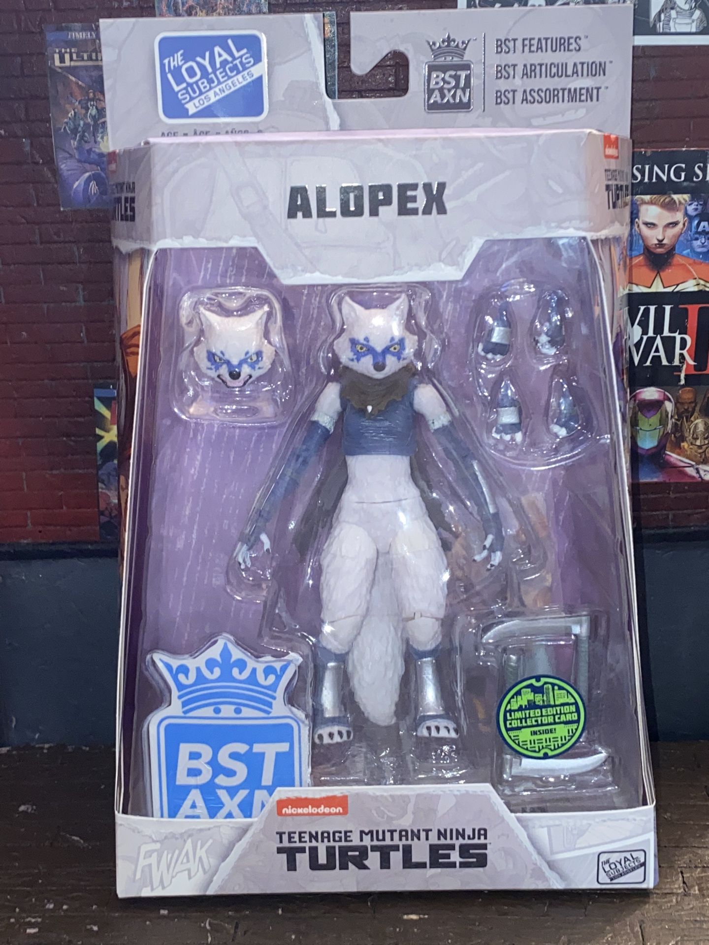 TMNT BST AXN IDW Alopex 5" Action Figure 2024 The Loyal Subjects