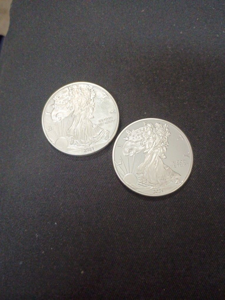 2021 Silver Eagles Not Real Silver Plated