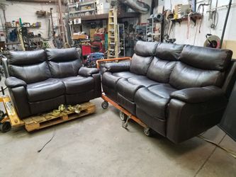 Spectra Home McKinley Power reclining Genuine Top Grain leather