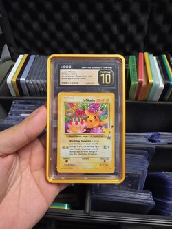 CGC Pristine 10 Pikachu Celebrations Holo Pokemon Card