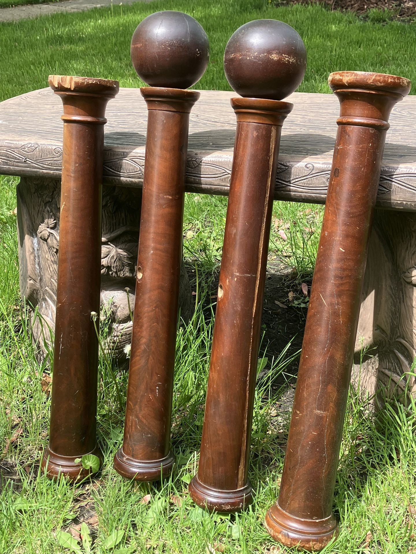 Antique Decorative Wood Columns