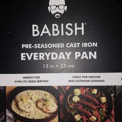 Babish Cast Iron Everyday Pan, 13-Inch