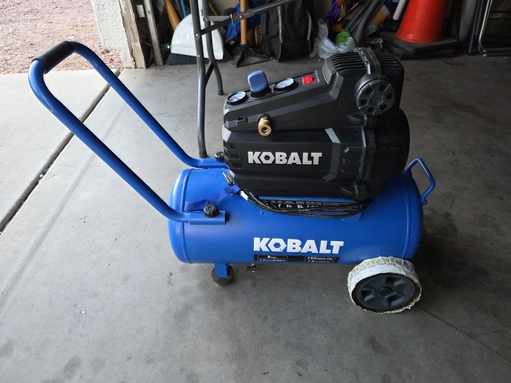 Kobalt 8-Gallon Portable Electric 150 PSI Horizontal Air Compressor