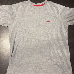 Gray Supreme Box T Shirt Large 