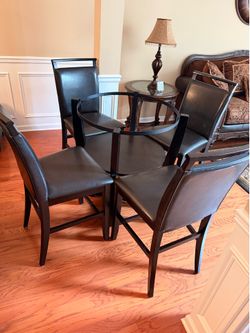 Modern Counter Height Dining Set – Table & 4 Chairs