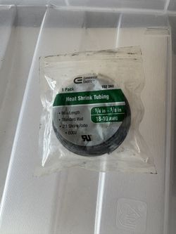 Heat shrinking tubing