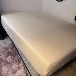 Free Queen mattress, box spring & heavy duty metal frame