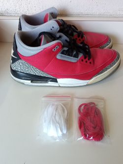 Air Jordan Retro 3s Basketball Shoes Men's Size $14 $70