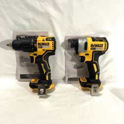 Brand New Dewalt 20V Brushless Impact Driver & 20 V Brushless Hammer Drill. Total Retail $275 If Sold Separately. Tools only.