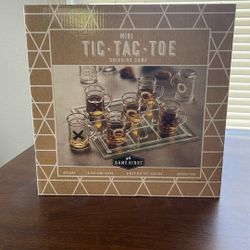 Mini tic-tac-toe drinking game