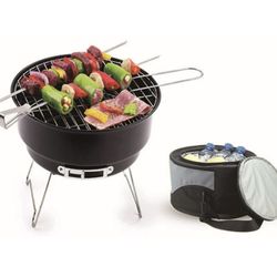 10" Portable Charcoal Grill By Ozark Trail with Cooler Bag !New!