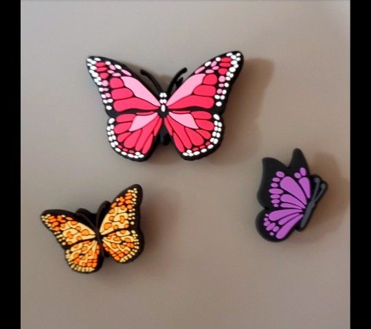 Butterfly Croc Charms 3 Piece Set