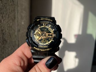 G-Shock watch black and gold