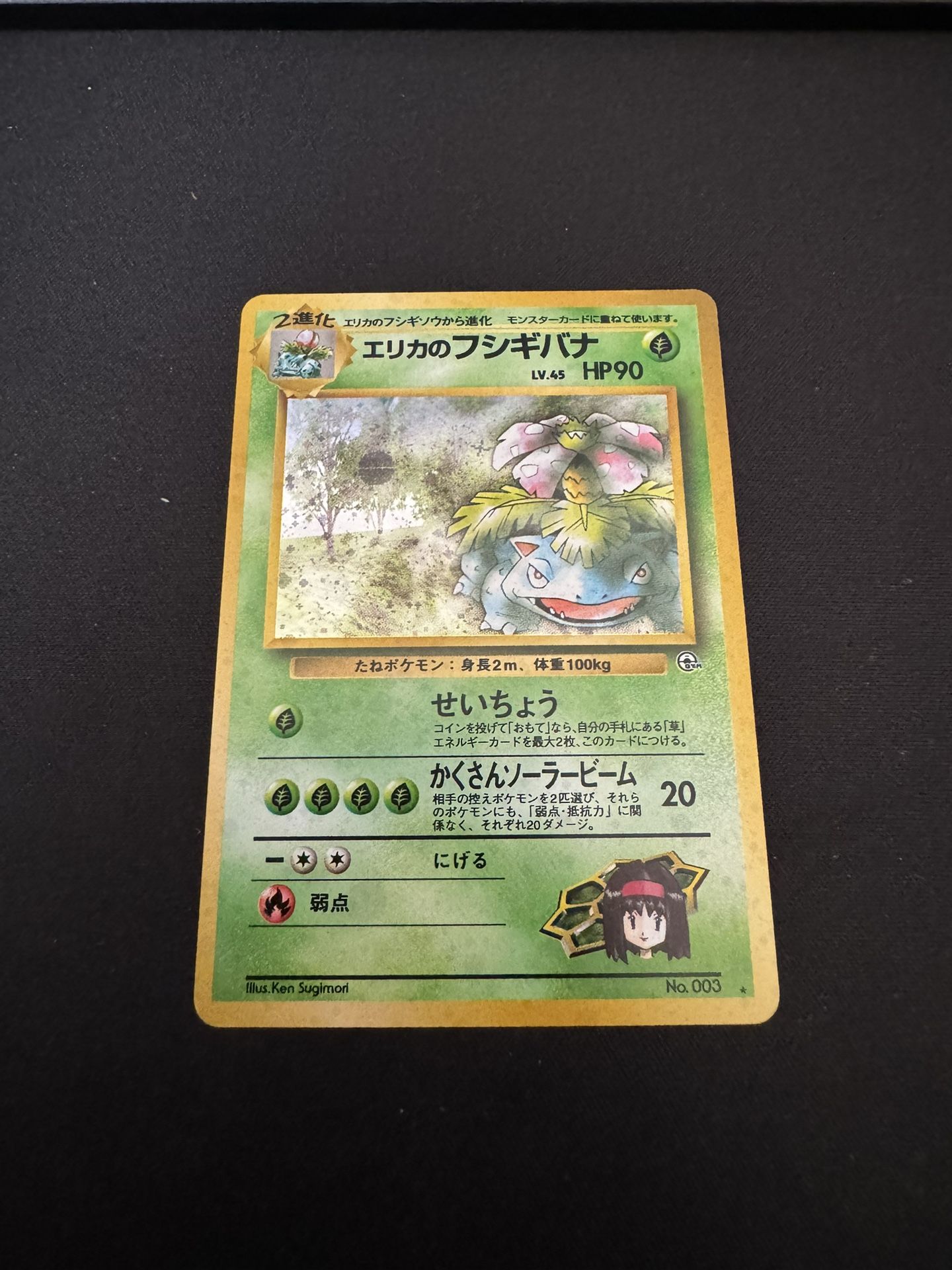 Japanese Erika's Venusaur Holo Gym Pokemon Card NM/ LP for Japanese Erika's Venusaur Holo Gym Pokemon Card NM/ LP for
