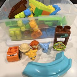 Mega Bloks Large Lego Sarafi slide/swing set!