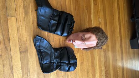 Movie Napoleon dynamite mask and black boots costume