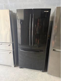 33” Samsung black FRIDGE REFRIGERATOR NEVERA HELADERA FRIO REFRIGERADOR GOOD CONDITION DELIVERY 🚚 FREE WARRANTY 100 DAYS 7️⃣8️⃣6️⃣4️⃣2️⃣0️⃣1️⃣3️⃣4️⃣7