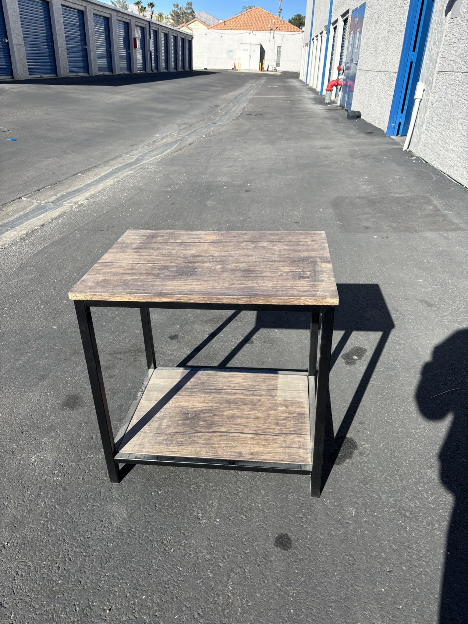 Small Brown Wood End Table