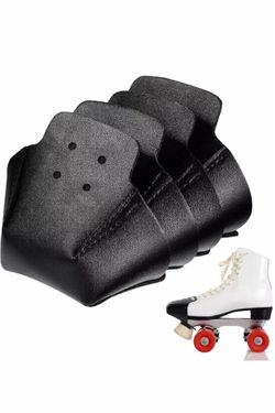 4 Pieces Toe Cap Guards Protectors Toe Caps Artificial Leather Roller Skate