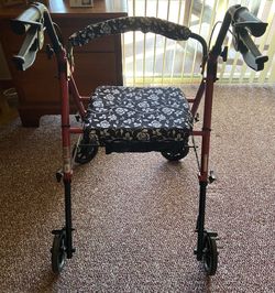 Walker with Wheels and Seat