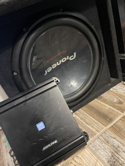 12 Inch Sub And Alpine Amp