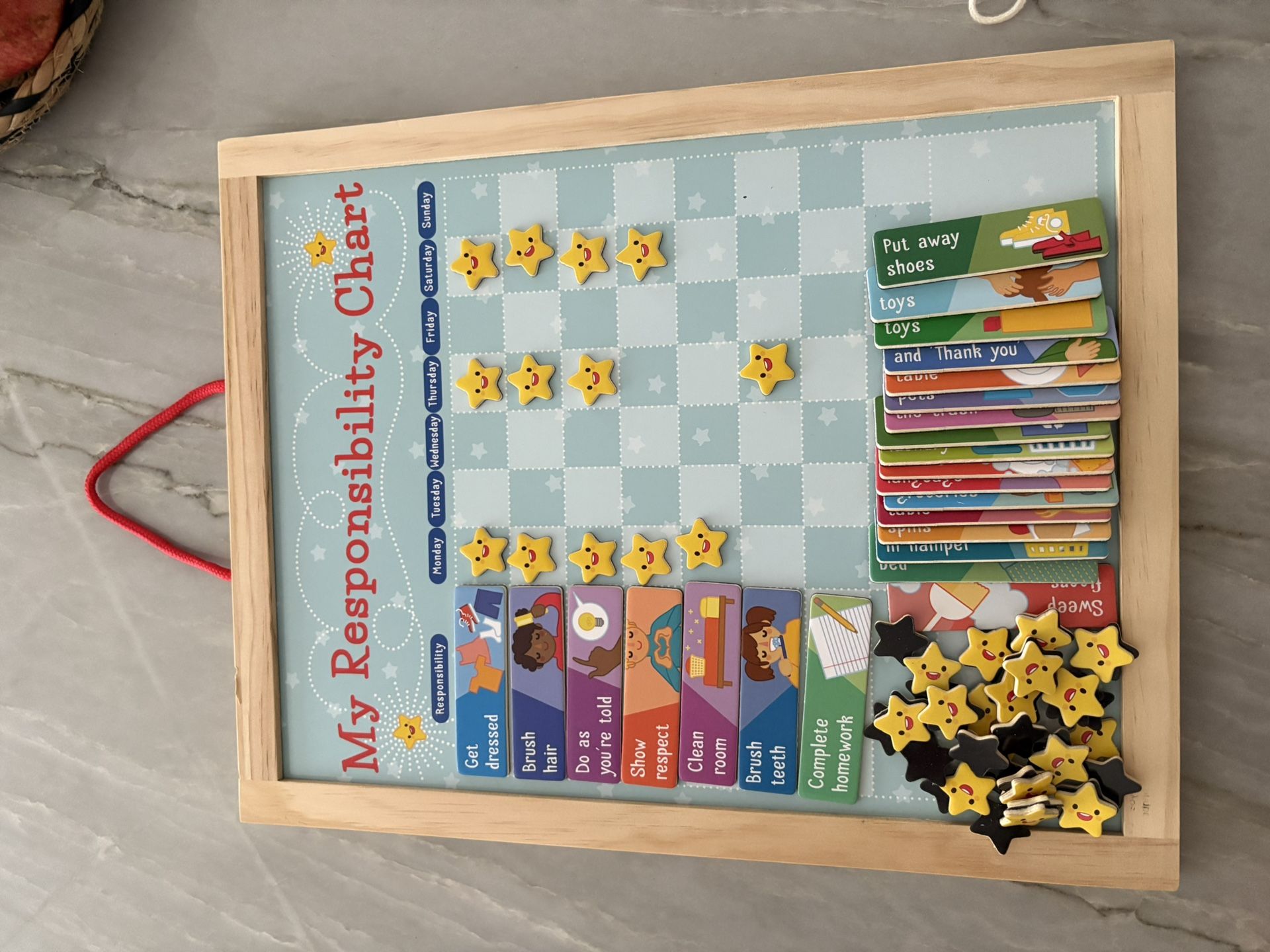 Toddler responsibility chart