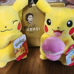 Stuffed Pikachu X2