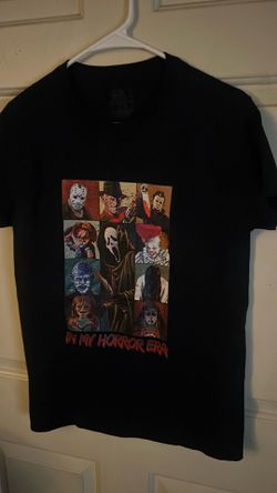 Fruit of the loom horror characters men’s black t-shirt s