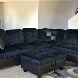 New Sectional And Ottoman