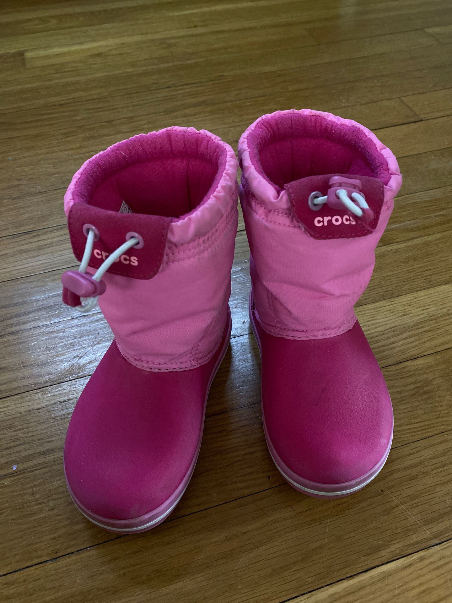 Pink Croc Boots - Size 9 Toddlers