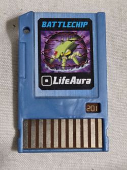 Megaman exe Life Aura 201 Battle Chip TAKARA RockMan Mega Man