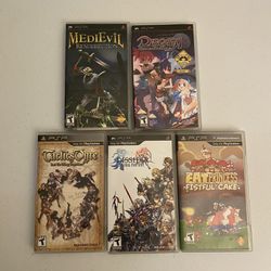 Lot Of 5 Sony PlayStation Portable PSP Games