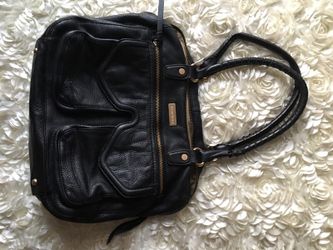 Ellen Tracy black leather bag