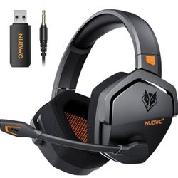 NUBWO Wireless Gaming Headset with Mic for Ps5 Ps4 PC, Zero Interference, 100-Hour Battery All-Day Play, 23ms Sync​ for Fortnite & Call of Duty/FPS Ga