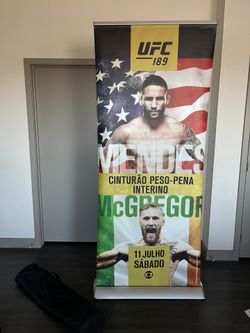 UFC Conor McGregor Fight Used 7ft Huge Banner 