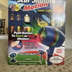 Star shower motion laser light Christmas lights